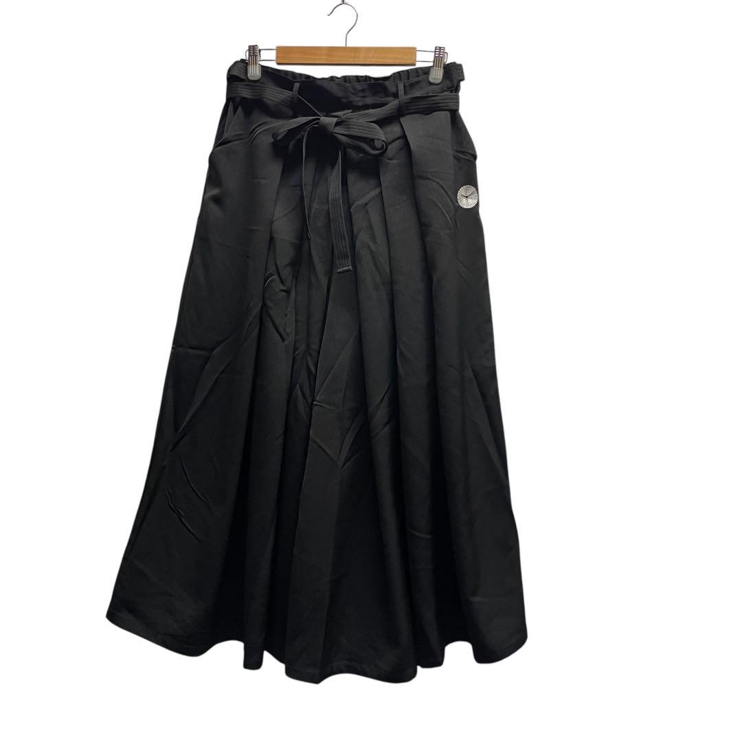 和衣メンズパンツ 袴風 ブラック