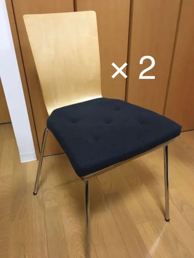 椅子(2脚セット) IKEAのクッション付