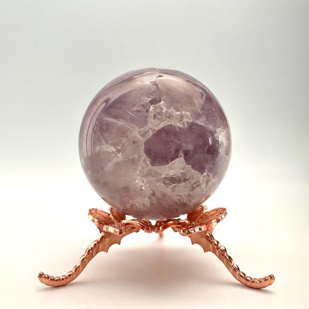 フラワーアゲート　スフィア  高品質☆美結晶☆桜瑪瑙