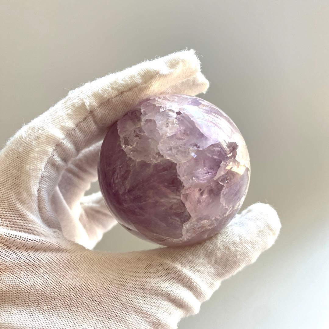 フラワーアゲート　スフィア  高品質☆美結晶☆桜瑪瑙