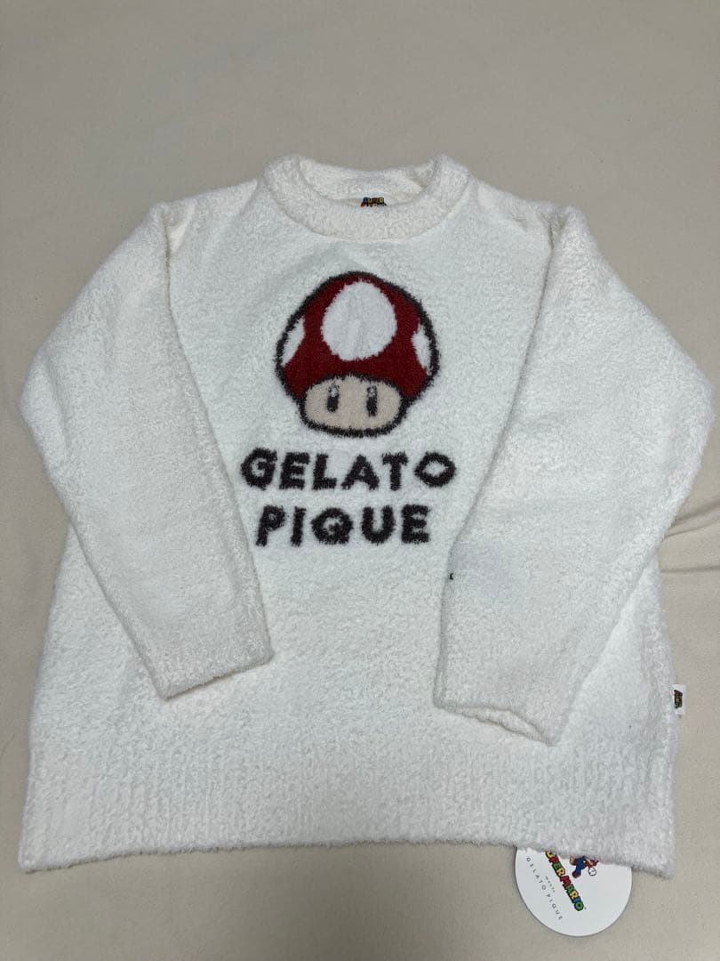 新品未使用 限定 ジェラピケ スーパーマリオ キノコ 上下セットタグ付き