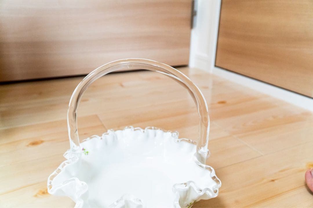 フェントン　フリルバスケット(花柄)