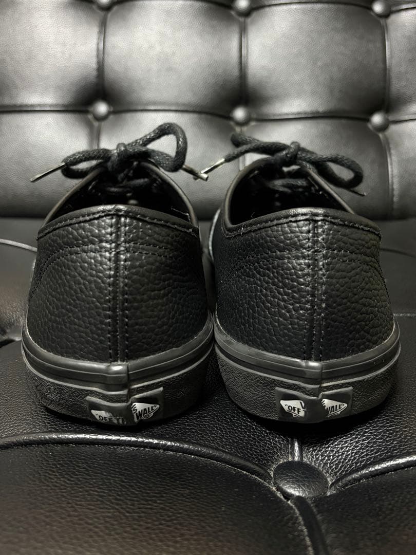 VANS US9 27cm AUTHENTIC LEATHER レザースケシュー