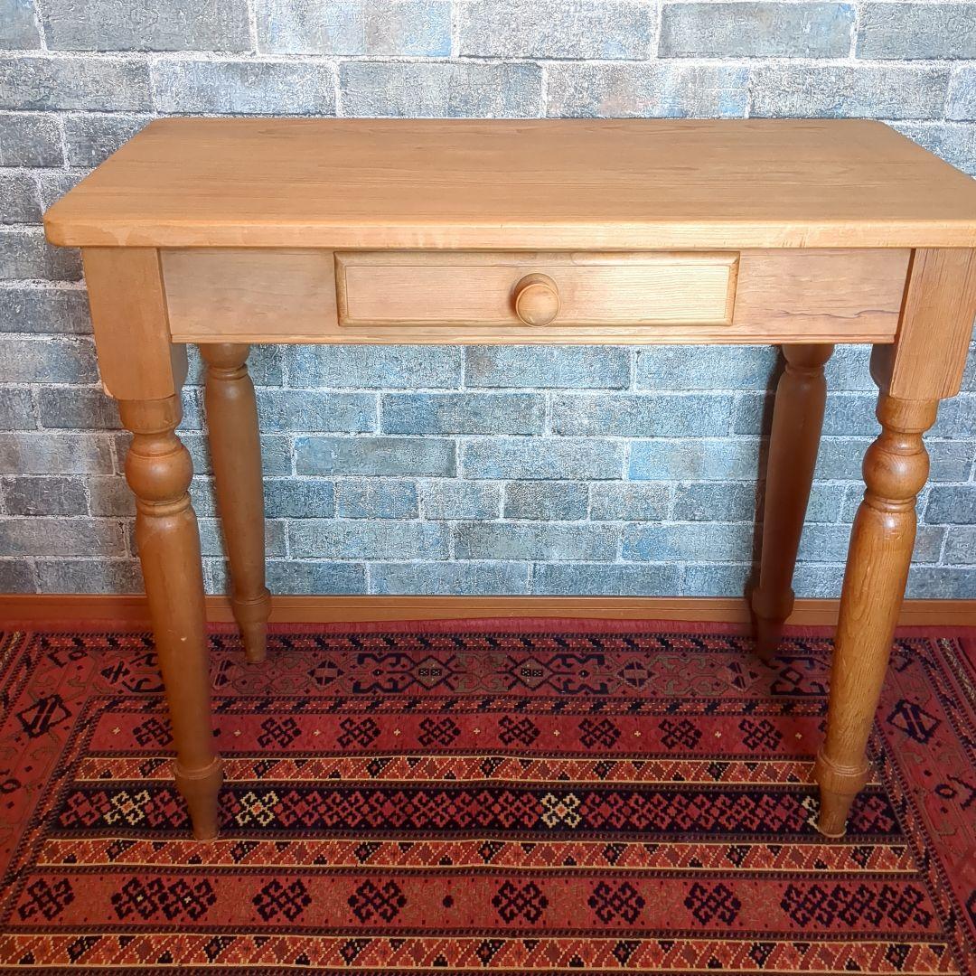 PINK HOUSE アンティークパイン木製テーブル