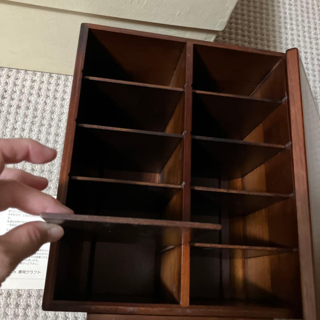 フレーム付き木製収納ボックス 10区画　豊岡クラフト