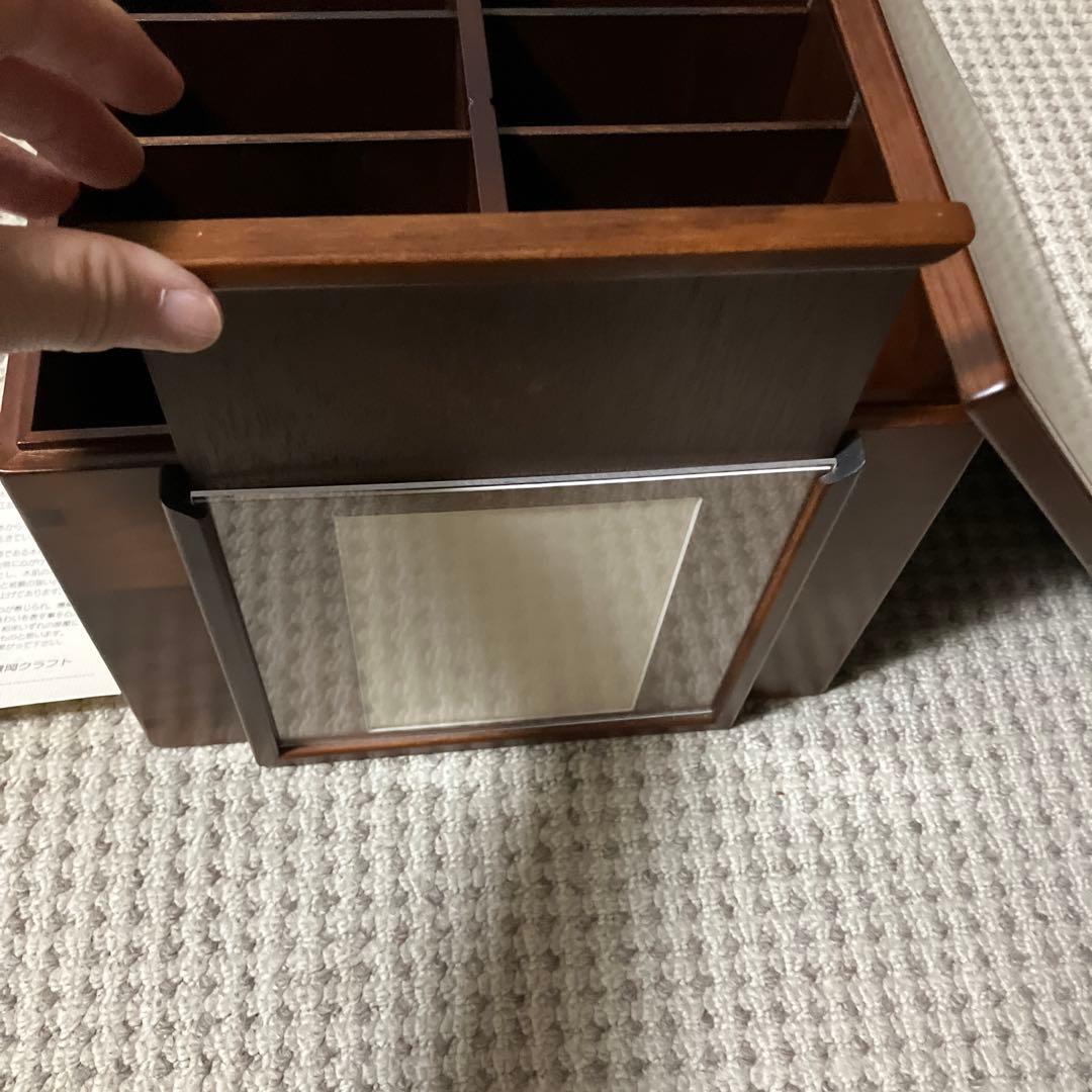 フレーム付き木製収納ボックス 10区画　豊岡クラフト