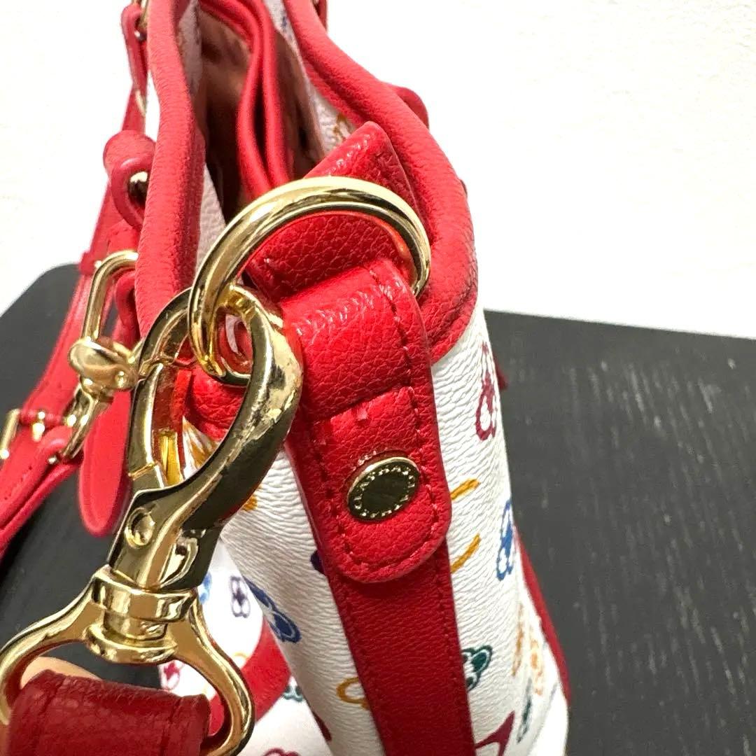 【クレイサス】バッグ　カメリアカラー　パスケース付き　レッド　かばん　未使用品