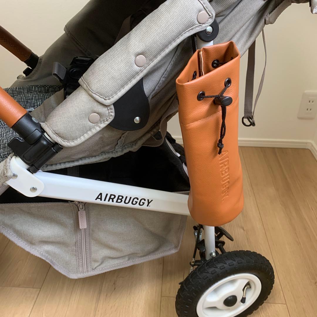 AIRBUGGY 折りたたみ式ベビーカー グレー/ブラウン