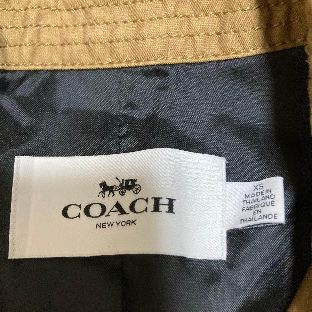極美品　coach コーチ　トレンチコート　ベージュ　ベルト　XS