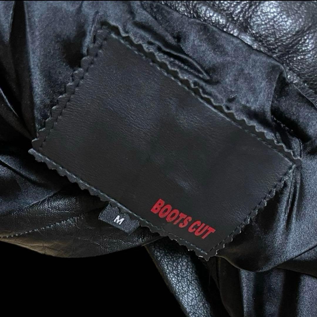 Y2K ARCHIVE BOOTS CUT フレアレザーパンツ ブラック M