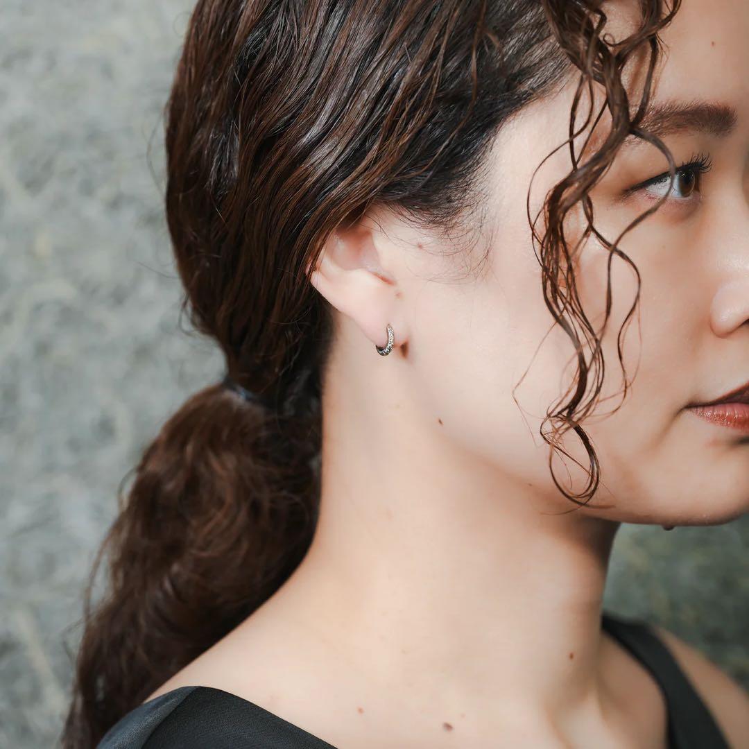 アクセサリー ham K18 WG HUMETE CLASSIC PIERCED