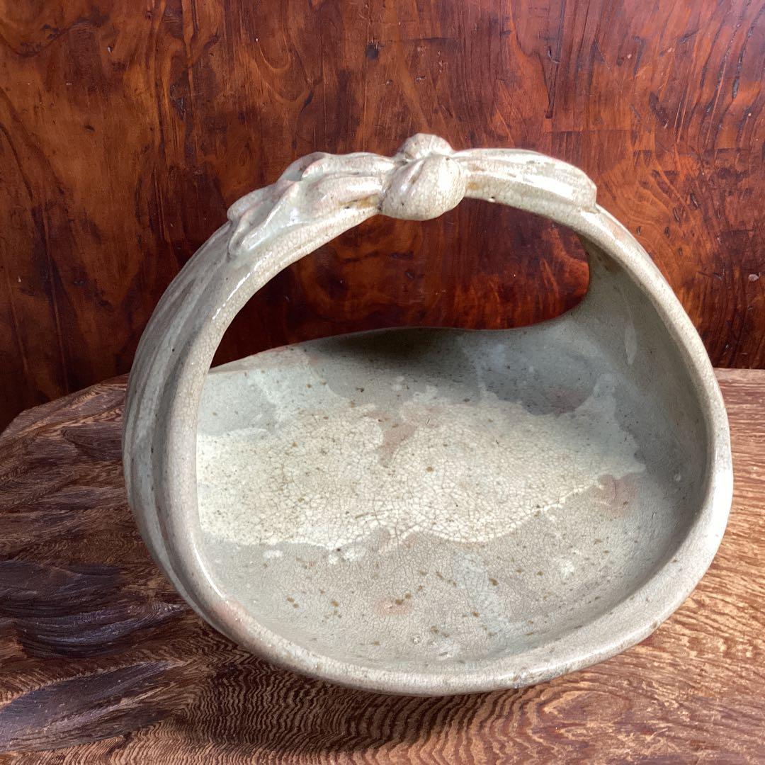 古唐津　手付鉢　菓子器