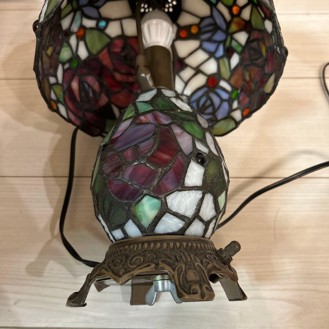 ステンドグラス スタンドライト　2灯　照明器具