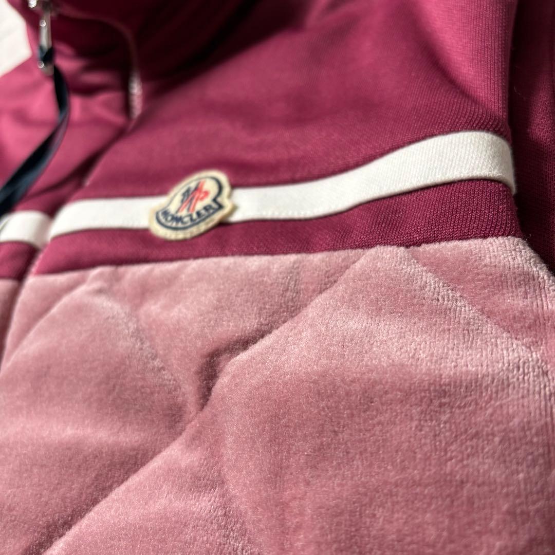 【未使用タグ付き】MONCLER ダウンベスト ベロア切替 キルティング L