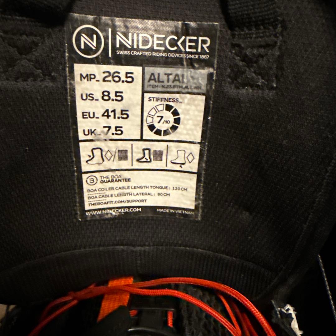 yo→NIDECKER ALTI スノーボードブーツ 24-25。