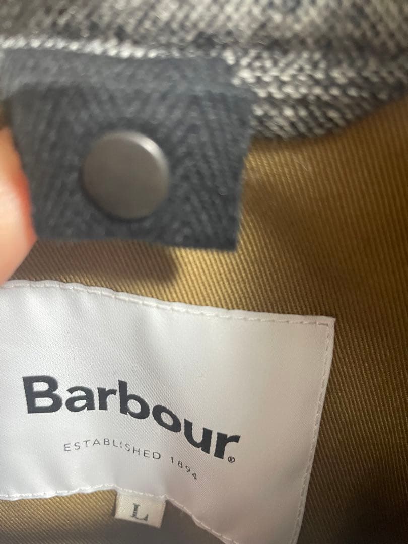 Barbour グレー ジャケット Lサイズ
