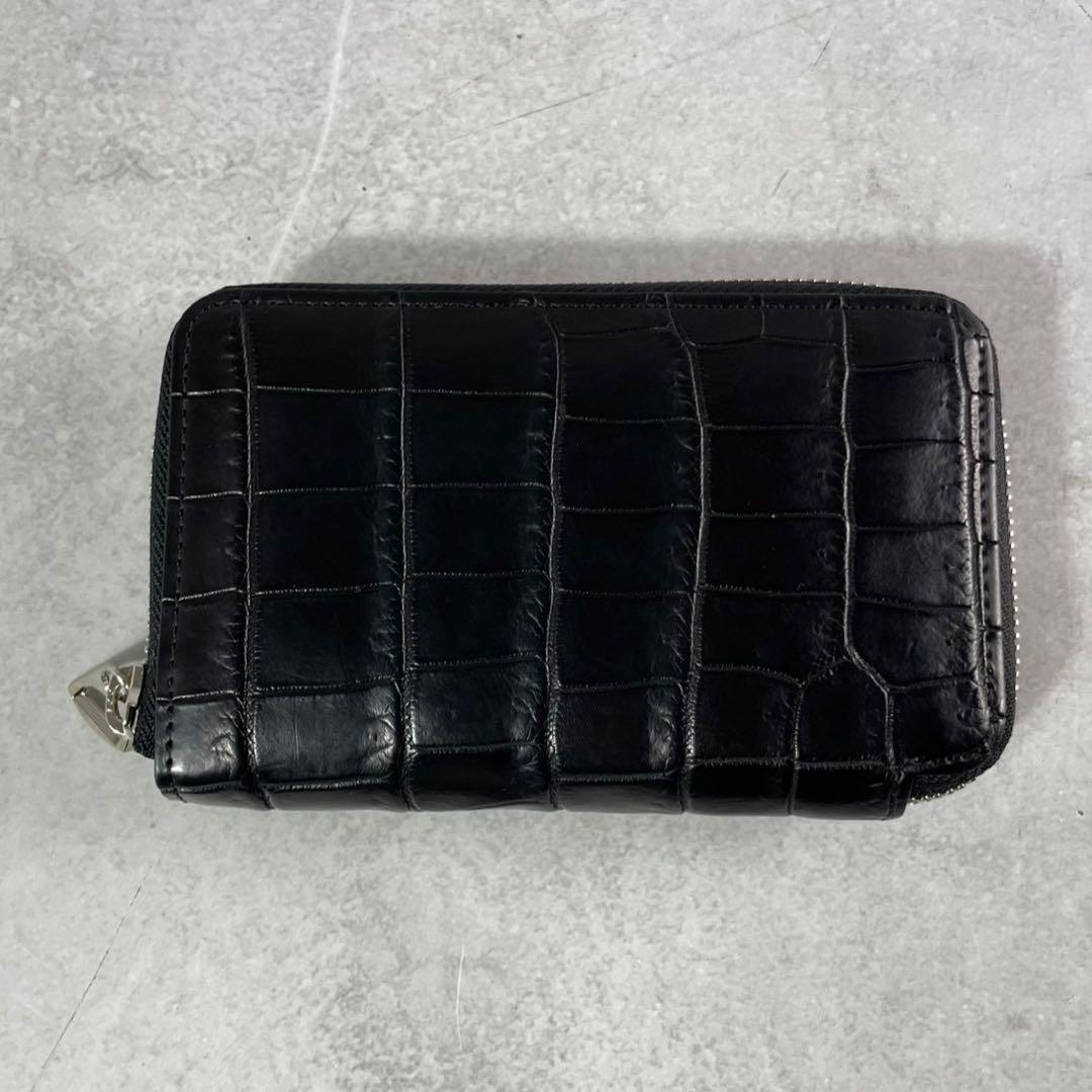 極美品✨イッチ 折り財布 クロコ ミドルウォレット 小銭入れ ITTI