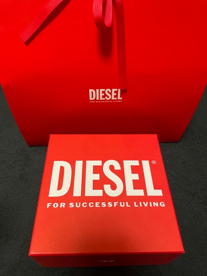 DIESEL ブラウンレザーベルト　正規品タグ有り　 最終値下げ‼️