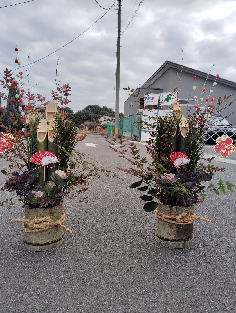 伝統的な門松・2個