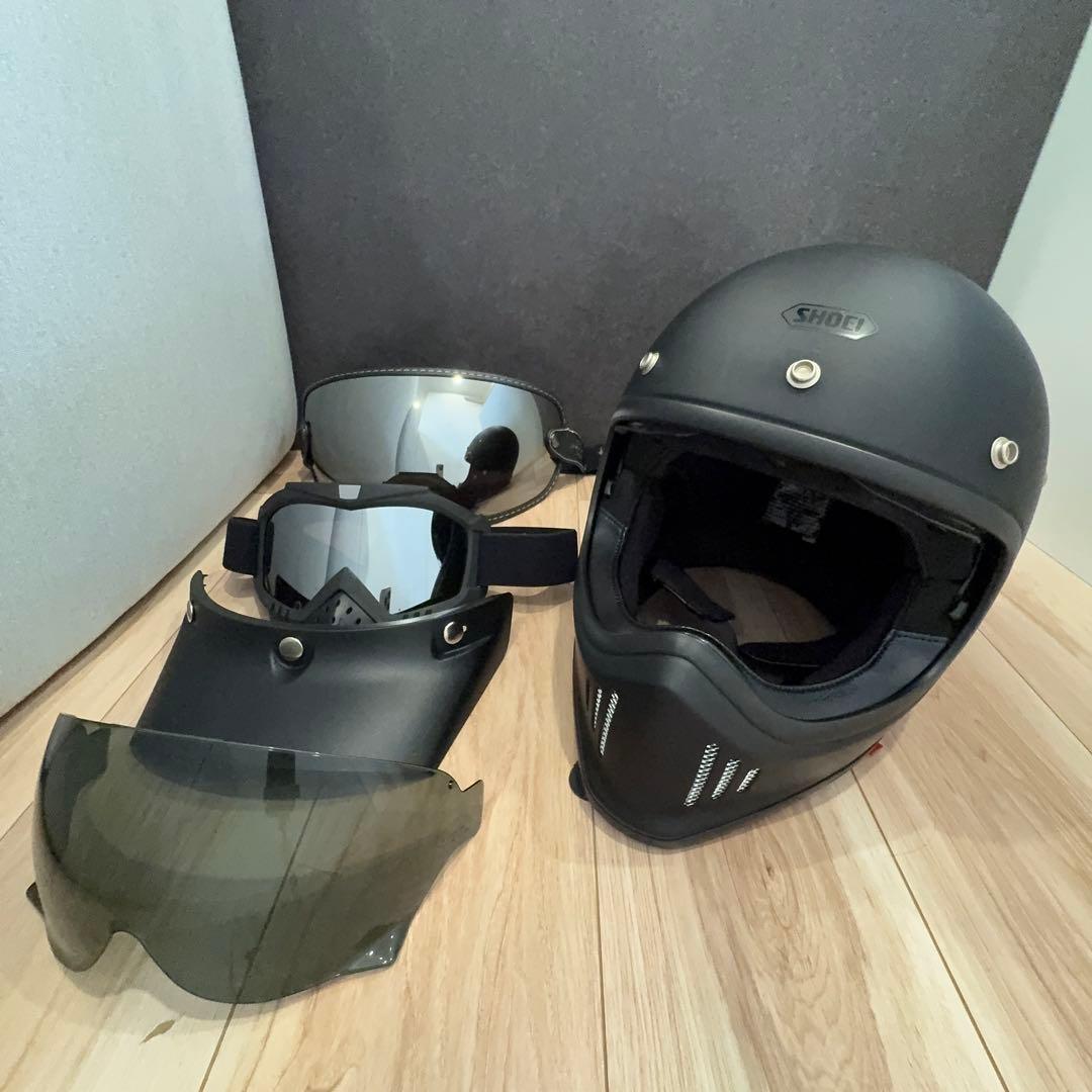 SHOEI EXーZERO マットブラック Mサイズ セット