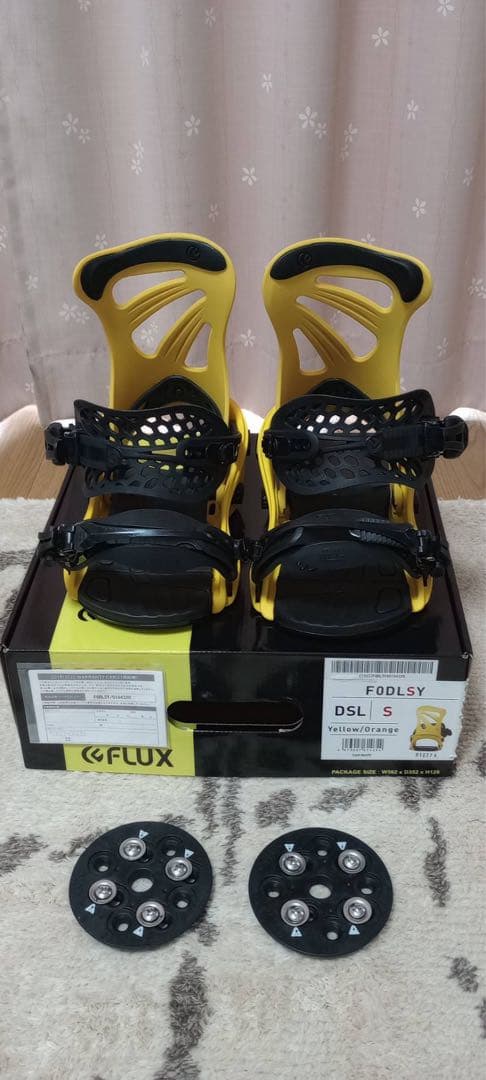 ビンディング FLUX DSL Sサイズ 19-20モデル イエロー