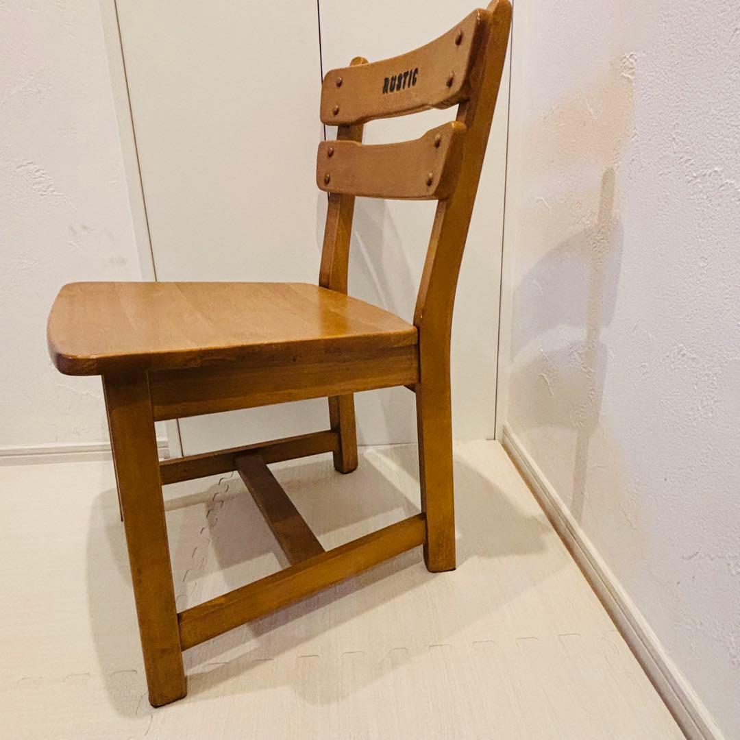 karimoku RUSTIC 子供用 木製チェア レトロ カリモク B