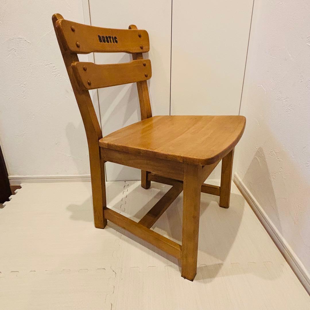 karimoku RUSTIC 子供用 木製チェア レトロ カリモク B