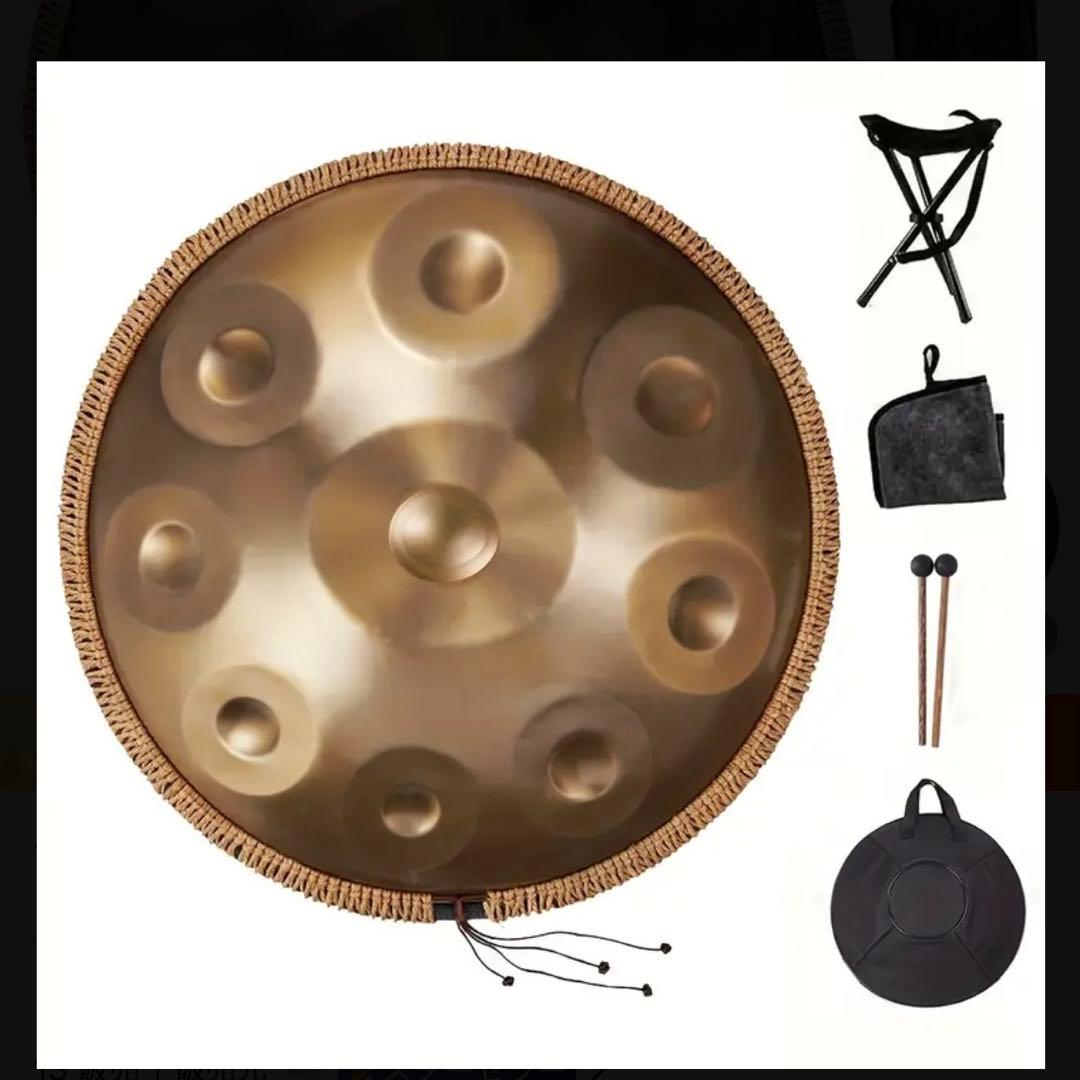 傷あり　432Hz 9ノート ハンドパン スティールパン　スチールドラム　ドラム