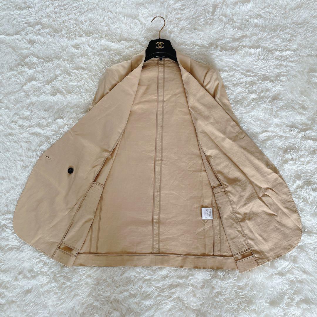 希少✨【セオリー】リネン混ダブルブレストジャケット パンツ スーツセットアップ