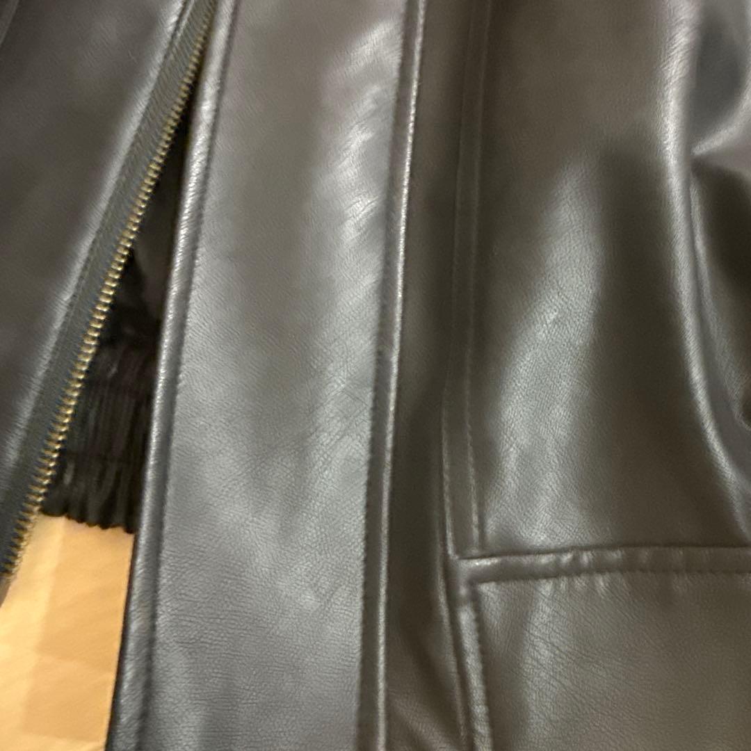 【美品】DISCOAT ヴィンテージPUレザージャケット レザージャケット　黒