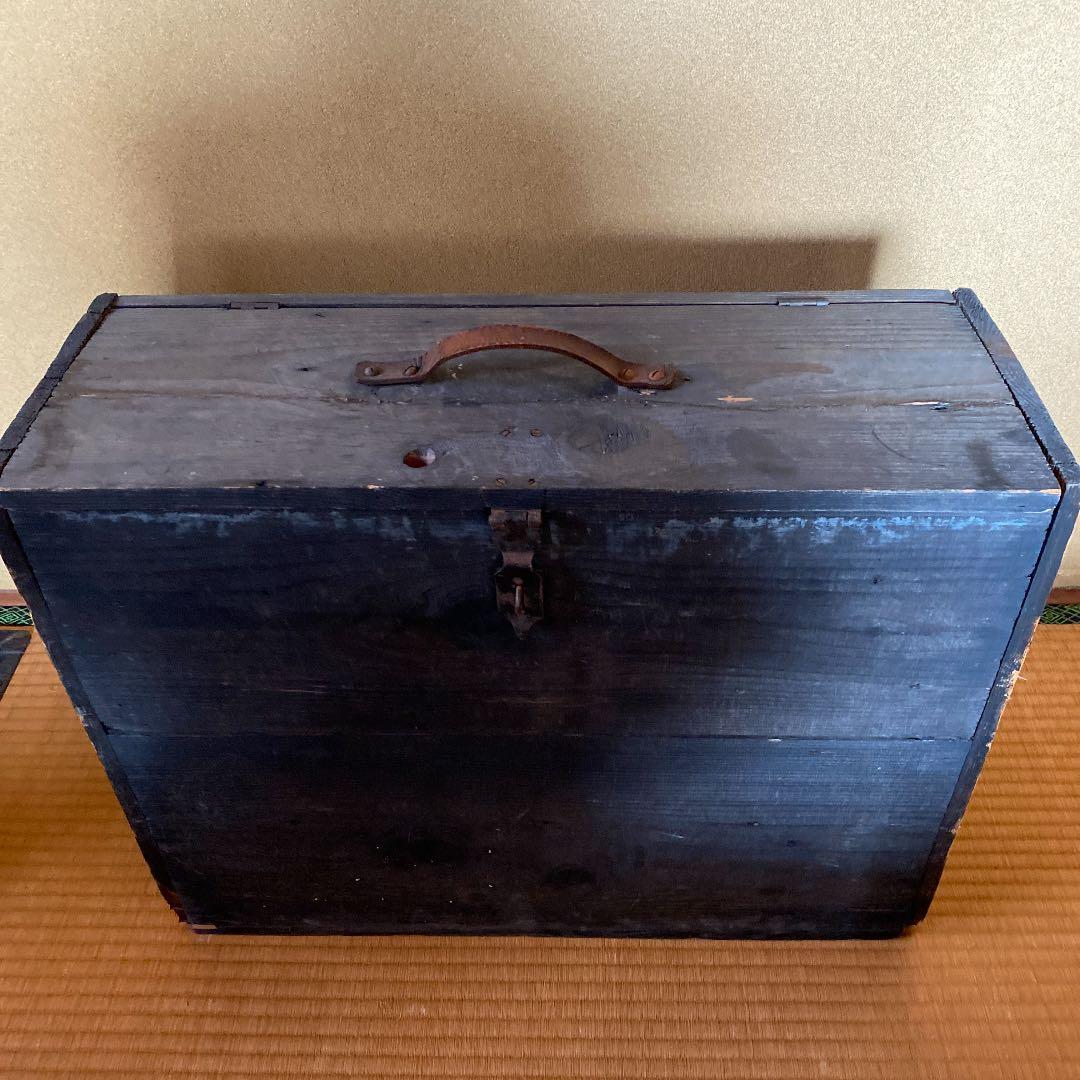 antique/アンティーク/France/ウッドボックス/トランク
