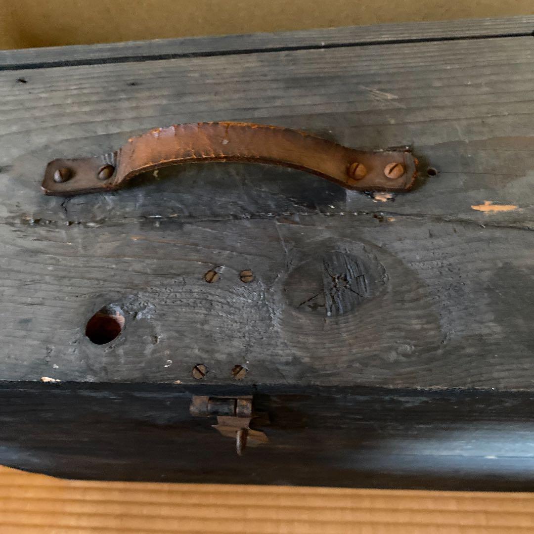 antique/アンティーク/France/ウッドボックス/トランク