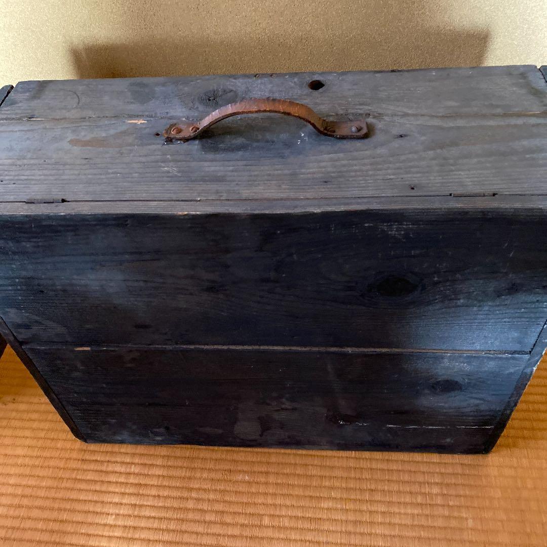 antique/アンティーク/France/ウッドボックス/トランク