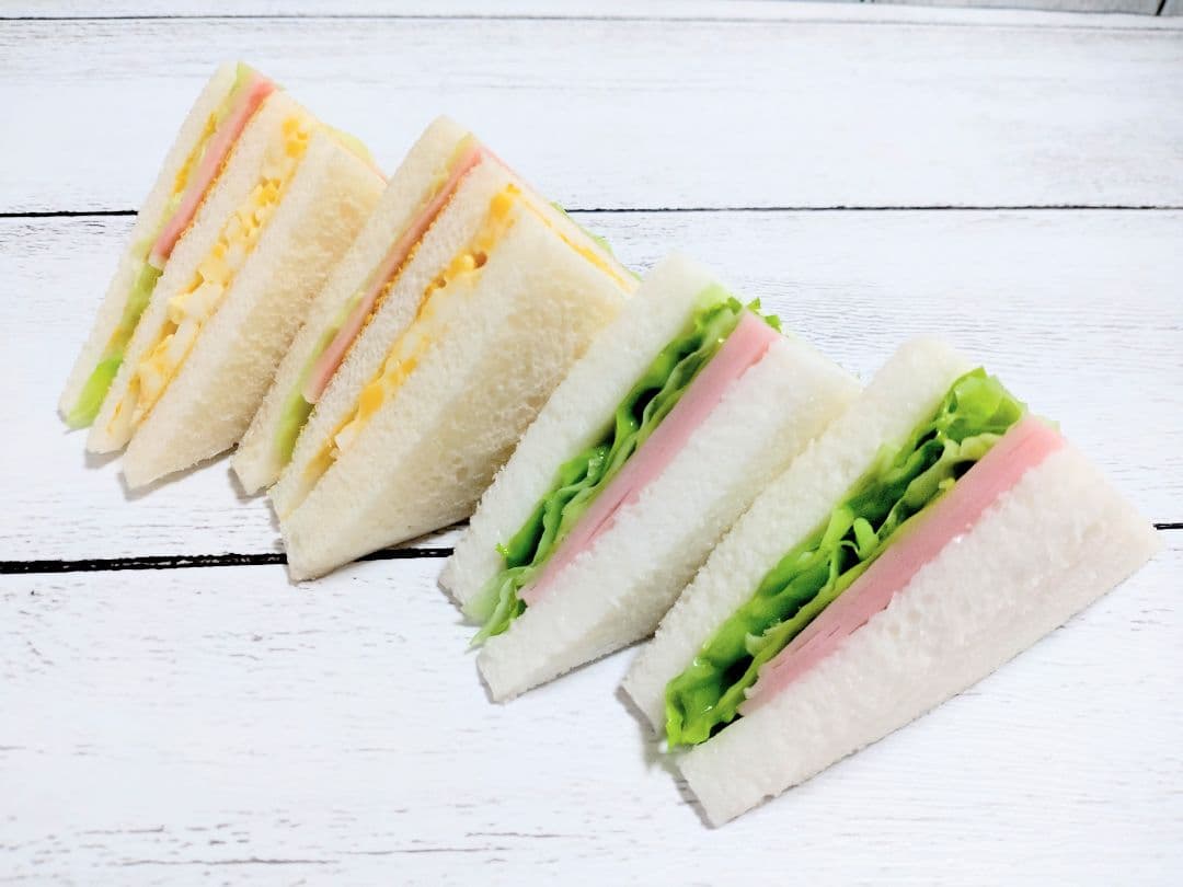 食品サンプル まいづる ミックスサンド ハムレタスサンド