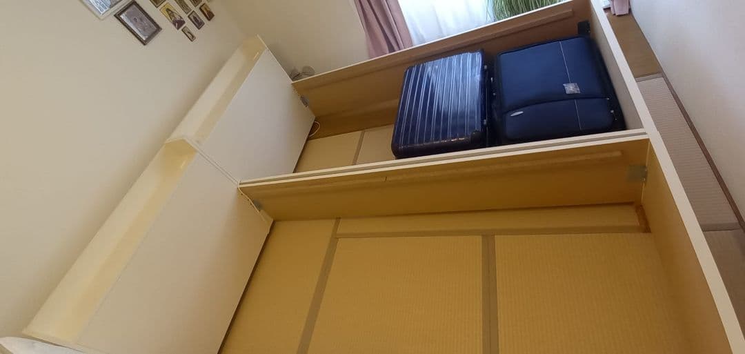 シングル大容量収納付きベッドフレーム