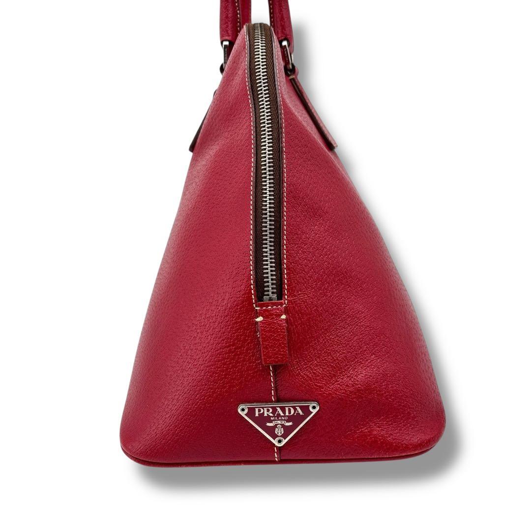 【極美品】PRADA プラダ　ボーリングバッグ　鍵付き　カデナ　ボストンバッグ