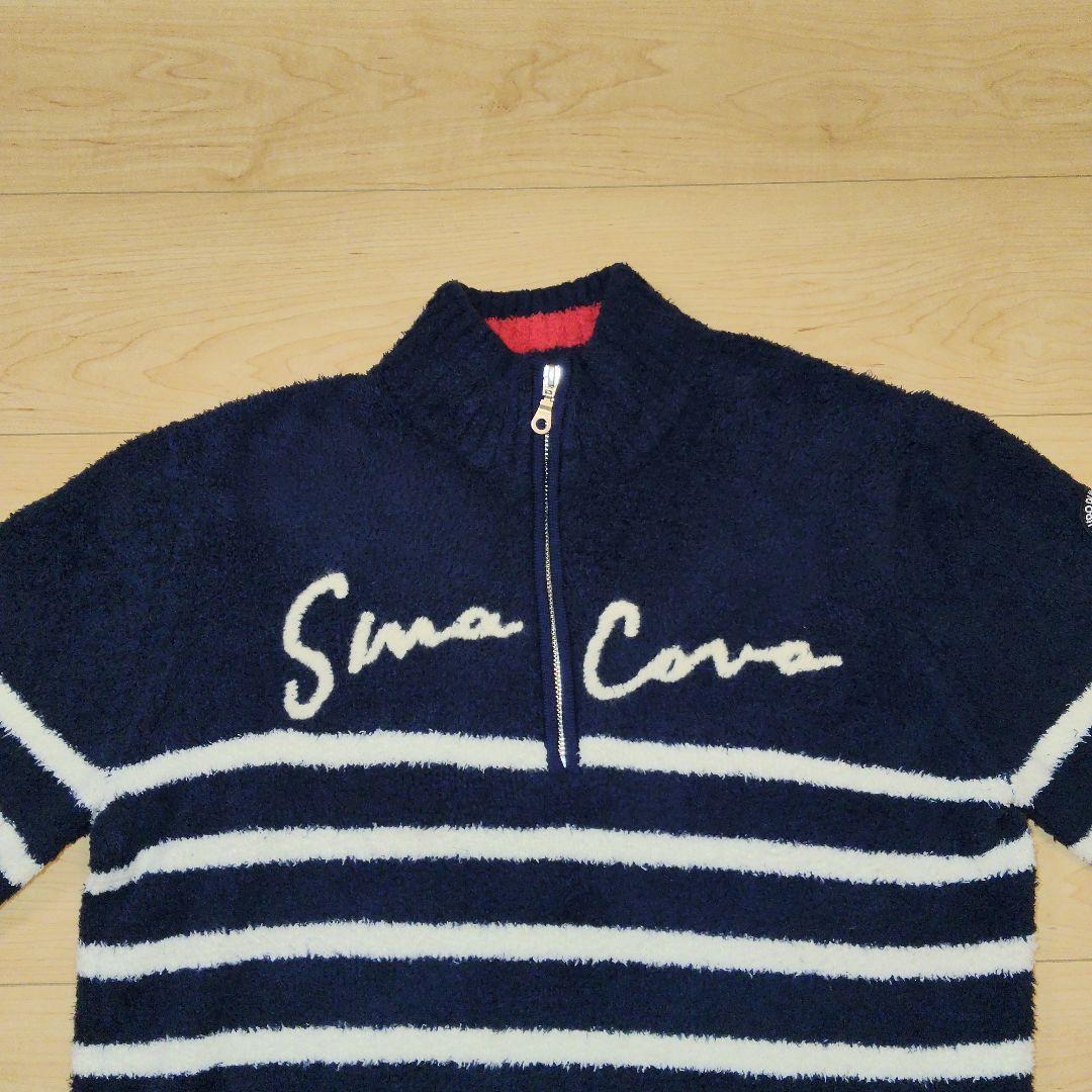 Mサイズ 美品【SINA COVA】シナコバ ハーフジップ ニットセーター