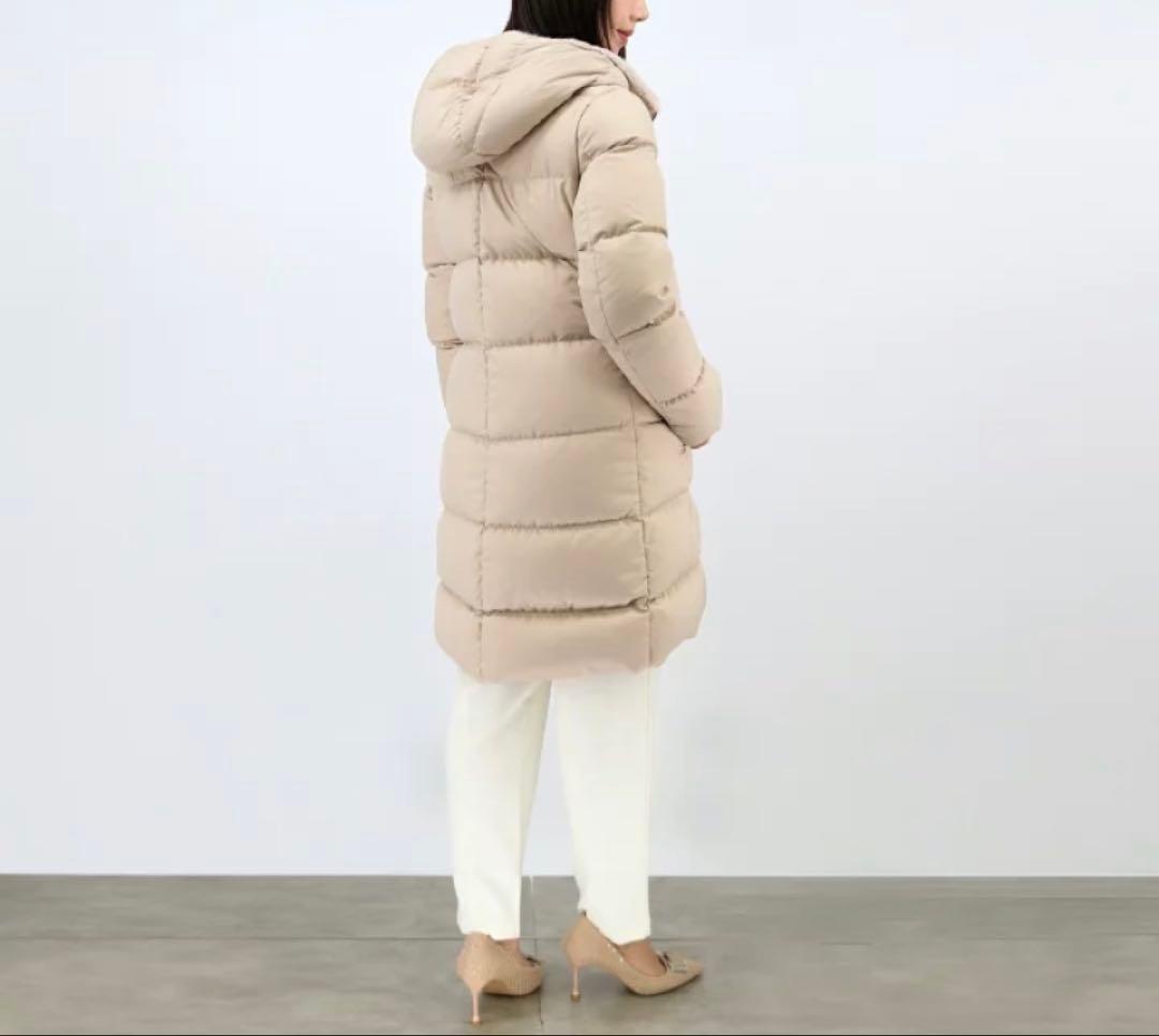 HERNO ヘルノ ダウンコート フード付き フェイクファー 撥水 ベージュ