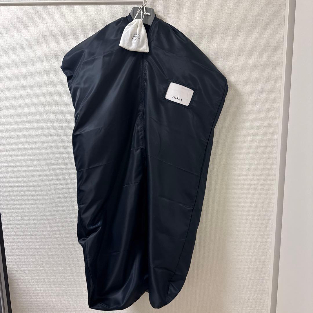 【みー】PRADA ブラック ベルベットデニムジャケット 40