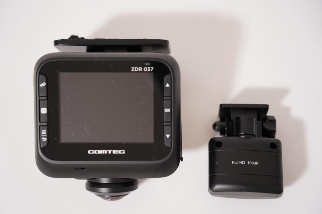コムテック ドライブレコーダー 360度全方位＋リヤカメラ ZDR037