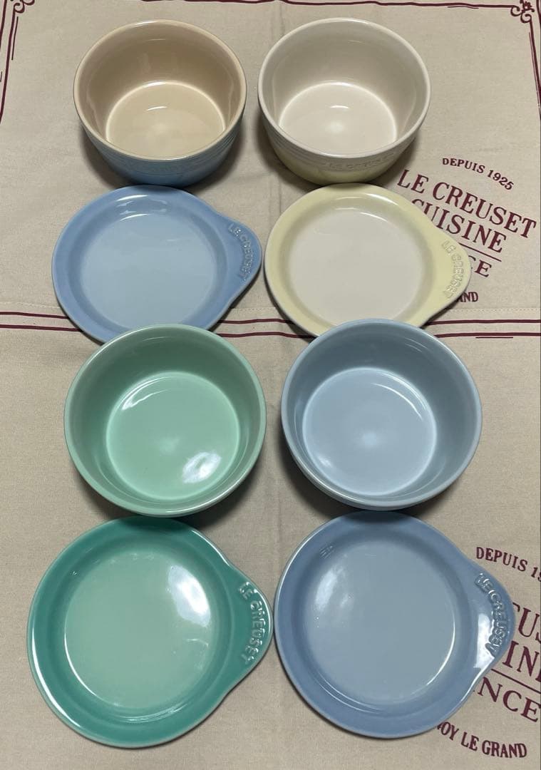 はな  LE CREUSET プレートオンディッシュ　2個セット　ブルー系