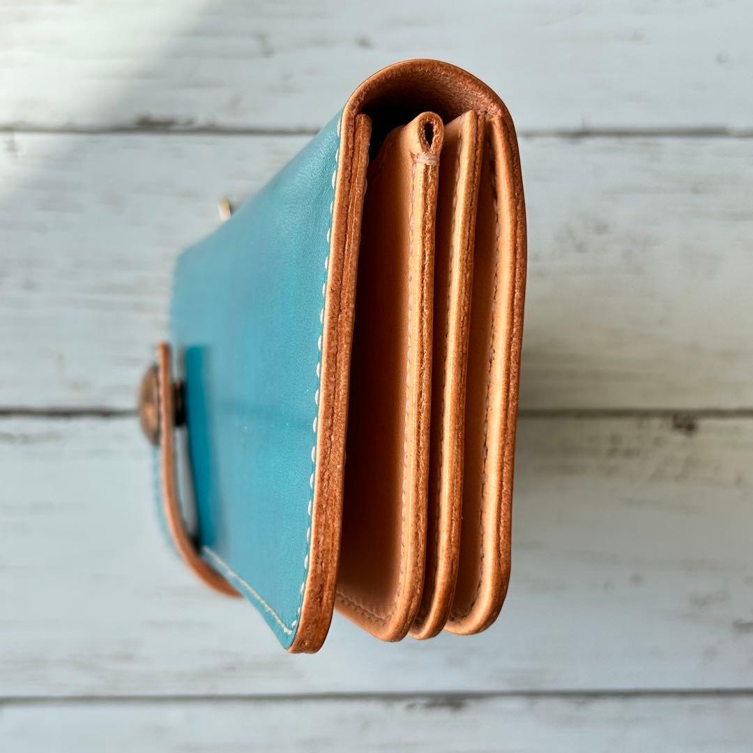 長財布　トラッカーウォレット　バイカーズウォレット　牛革　ハンドメイド　タイプB