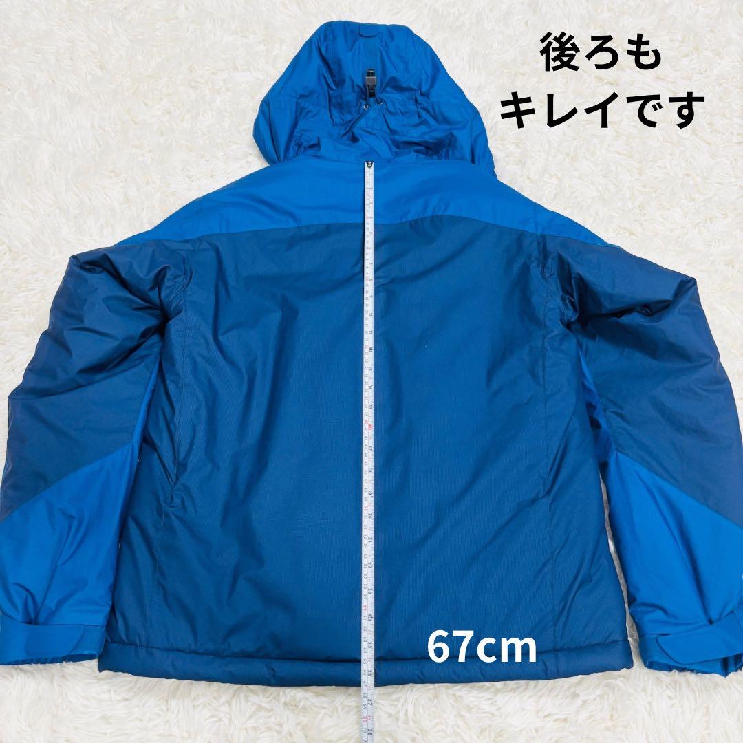 ◆459　ほぼ新品　モンベル　フラットアイアン　防風　マウンテンパーカ　青　S