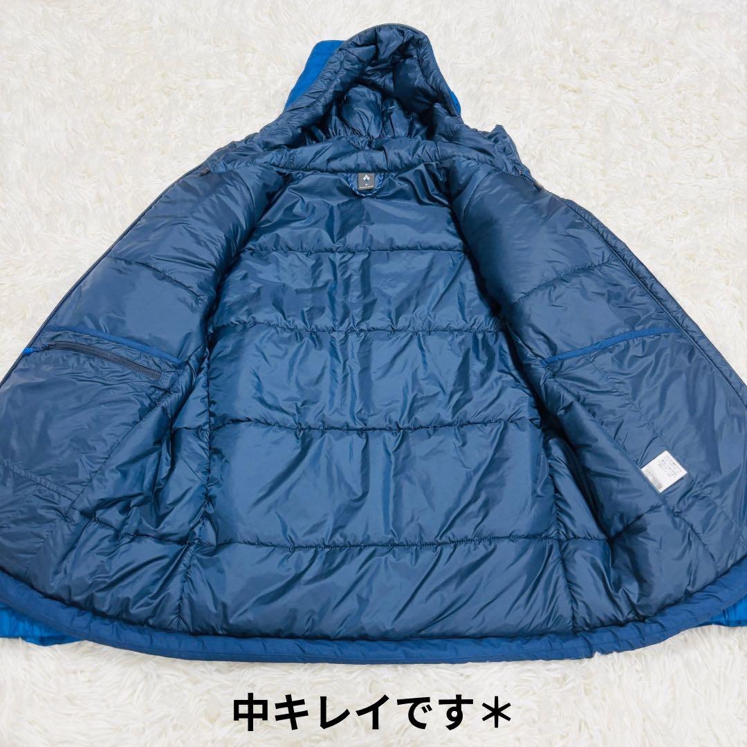 ◆459　ほぼ新品　モンベル　フラットアイアン　防風　マウンテンパーカ　青　S