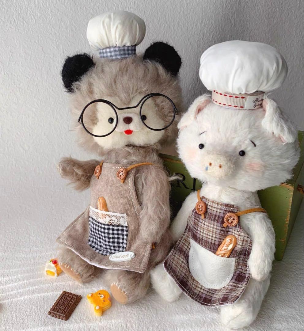食いしん坊のお二人さん アーティストベア 海外作家様 ハンドメイド ぬいぐるみ