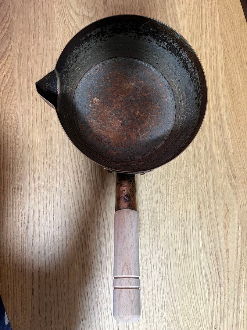 京都有次 銅 ゆきひら鍋 直径20.5×H9cm 銅製　片手鍋