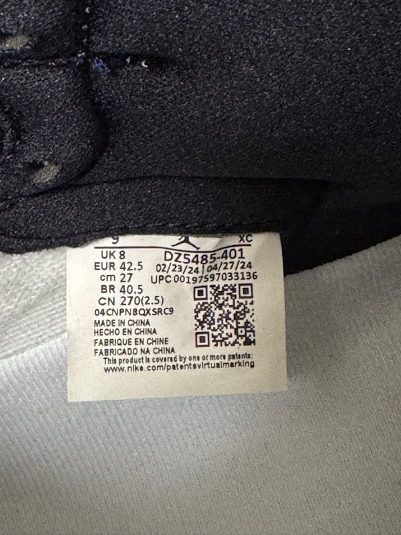 【新品】NIKE AIR JORDAN 1 HIGH OG ミッドナイトネイビー