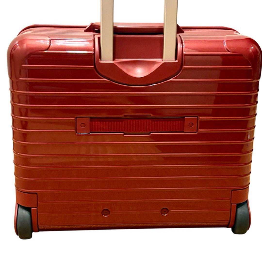 美品 リモワ サルサデラックス ハイブリッド 32Ｌ オリエンタルレッド　2輪