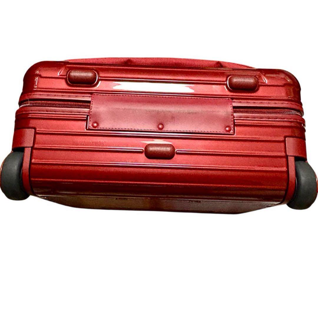 美品 リモワ サルサデラックス ハイブリッド 32Ｌ オリエンタルレッド　2輪