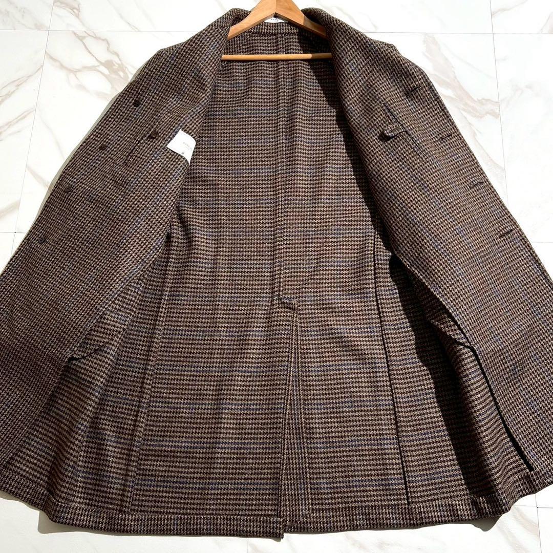 極美品 2023AW ボリオリ SHIRT NECK COAT カシミヤ混 48